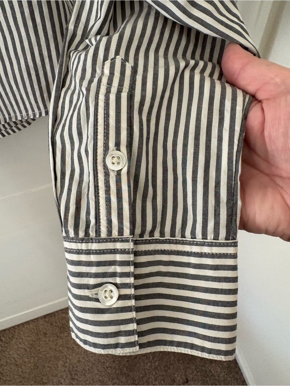 Rails Ramy Shirt Noir Stripe Button Down. Size Large. - Picture 7 of 10